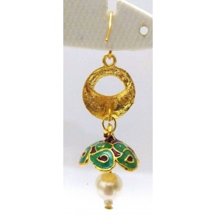 Meenakari Minakari Enamel Jhumka Jhumki Handmade Earring Jewelry Chandelier A101